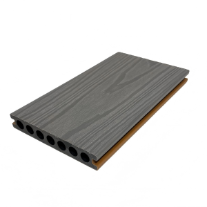 Durable & Low-Maintenance Co-Extruded Hollow Deep Embossed Wood Grain WPC Decking For Outdoor
